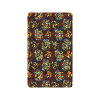 Tattoo Tiger Colorful Design Rubber Doormat