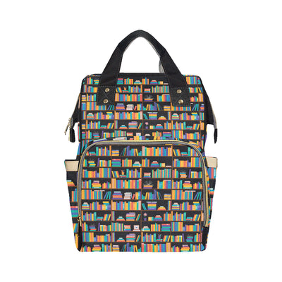 Book Pattern Print Design 05 Diaper Bag Backpack