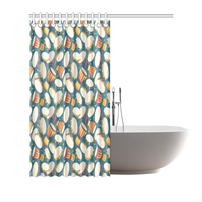 Tambourine Pattern Print Design 01 Shower Curtain