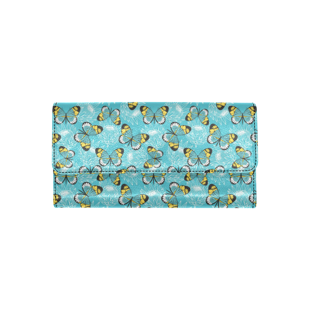 Butterfly Pattern Print Design 010 Women's Trifold Wallet