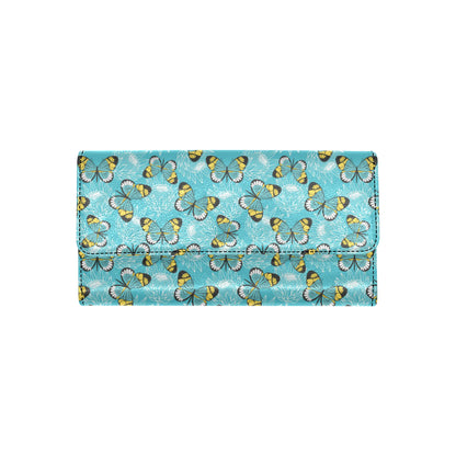 Butterfly Pattern Print Design 010 Women's Trifold Wallet