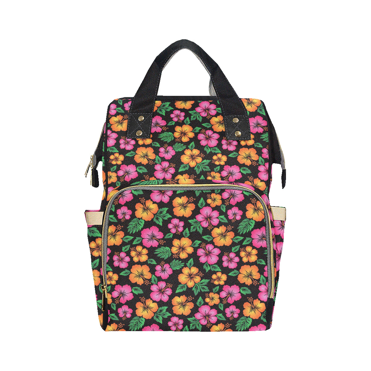 Hibiscus Pattern Print Design HB029 Diaper Bag Backpack