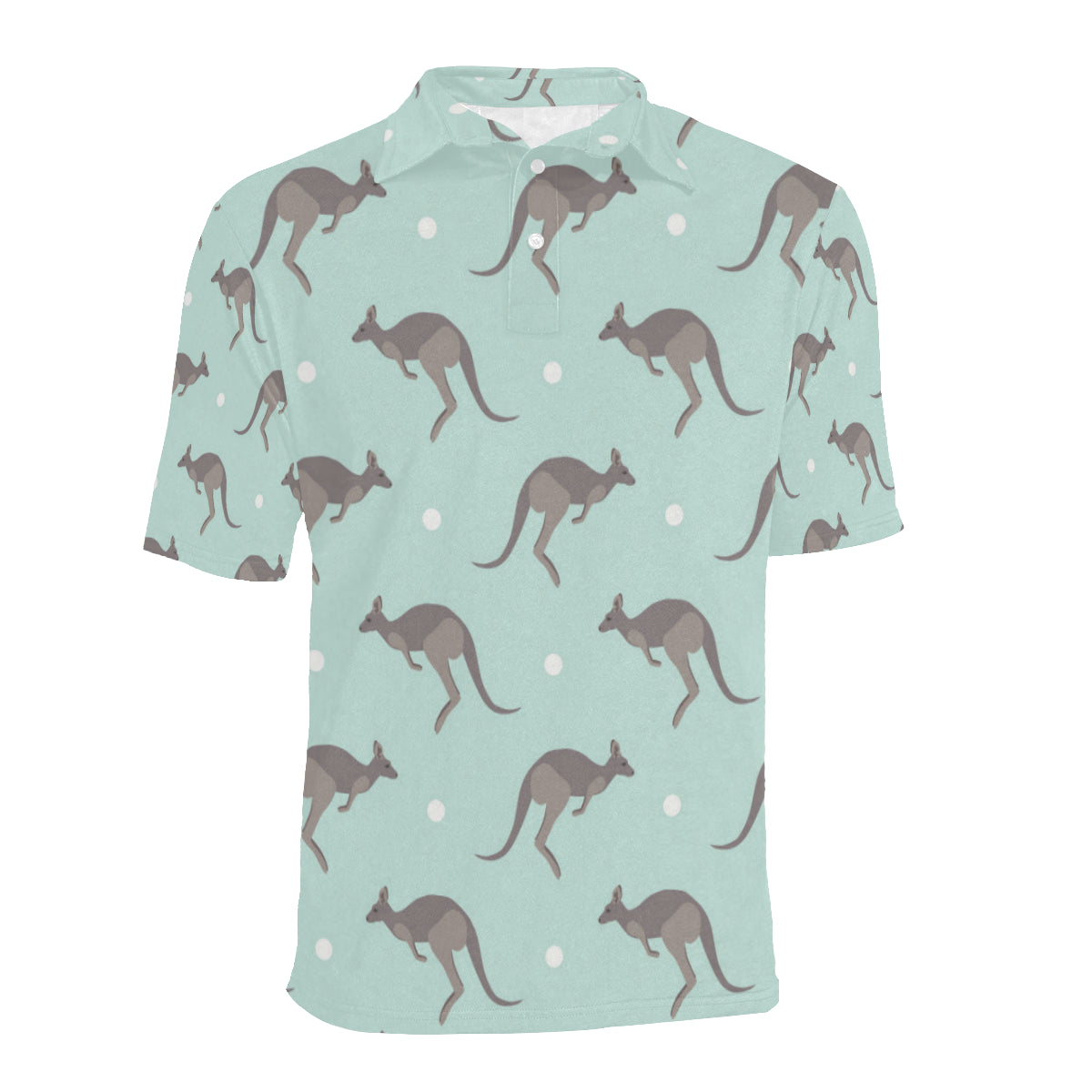 Kangaroos Pattern Print Design 04 Men Polo Shirt