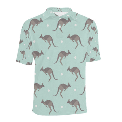 Kangaroos Pattern Print Design 04 Men Polo Shirt