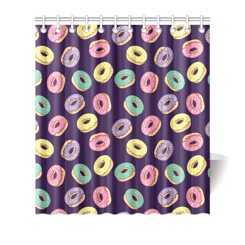 Donut Pattern Print Design DN08 Shower Curtain