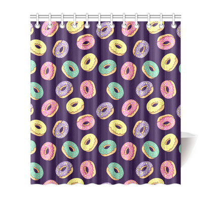 Donut Pattern Print Design DN08 Shower Curtain