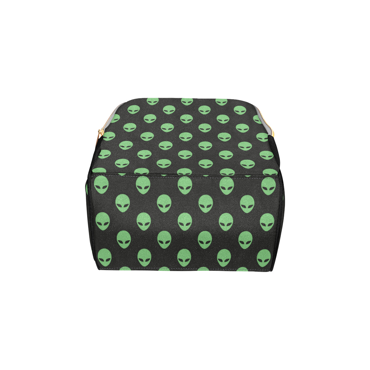 Alien Green Neon Pattern Print Design 01 Diaper Bag Backpack