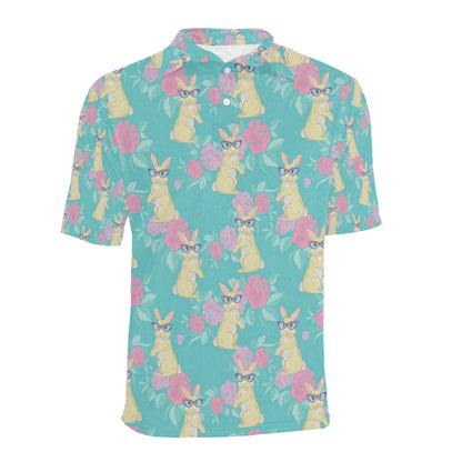 Rabbit Pattern Print Design RB05 Men Polo Shirt