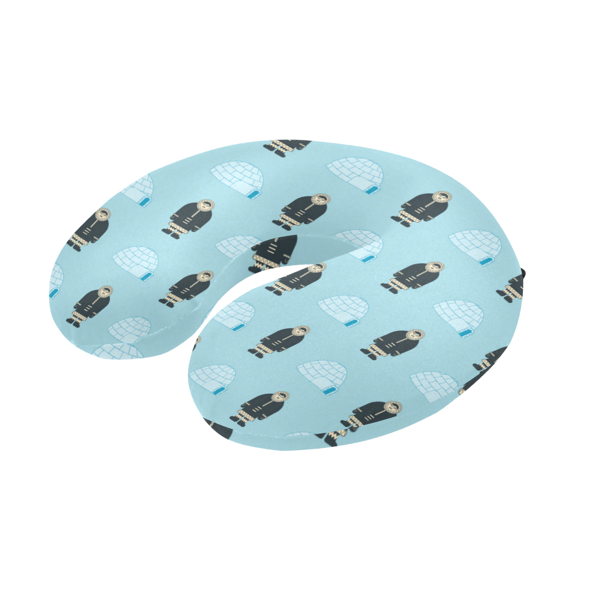 Eskimo Pattern Print Design 03 U-Shaped Travel Neck Pillow