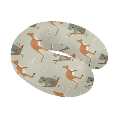 Koala Pattern Print Design 03 U-Shaped Travel Neck Pillow