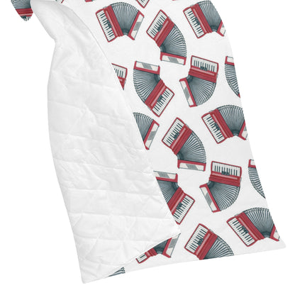 Accordion Pattern Print Design 03 Premium Quilt