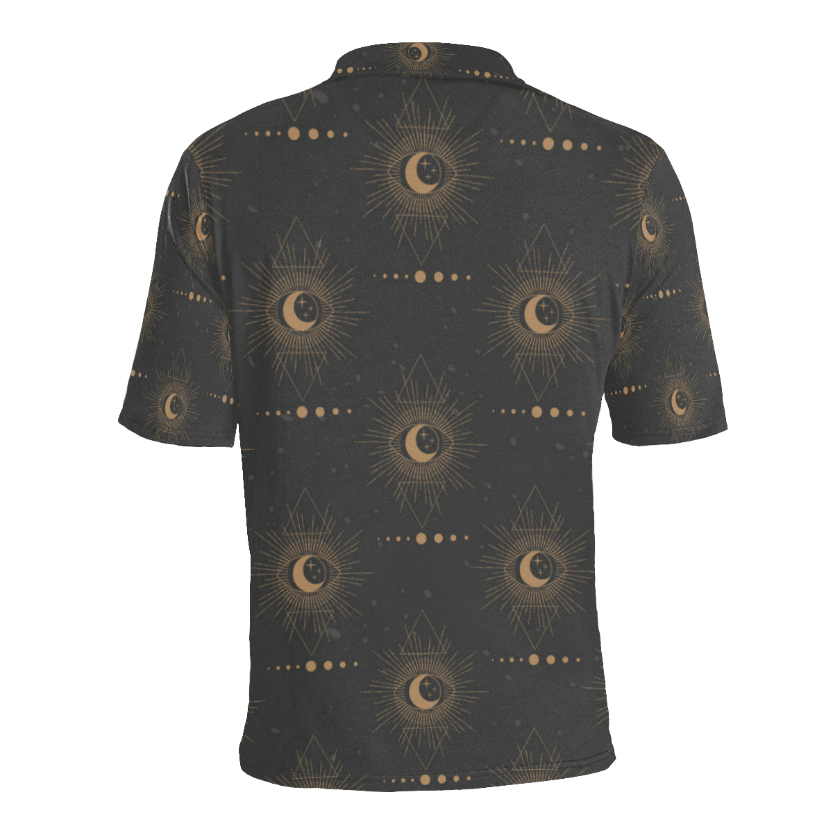 Moon Boho Pattern Print Design 02 Men Polo Shirt