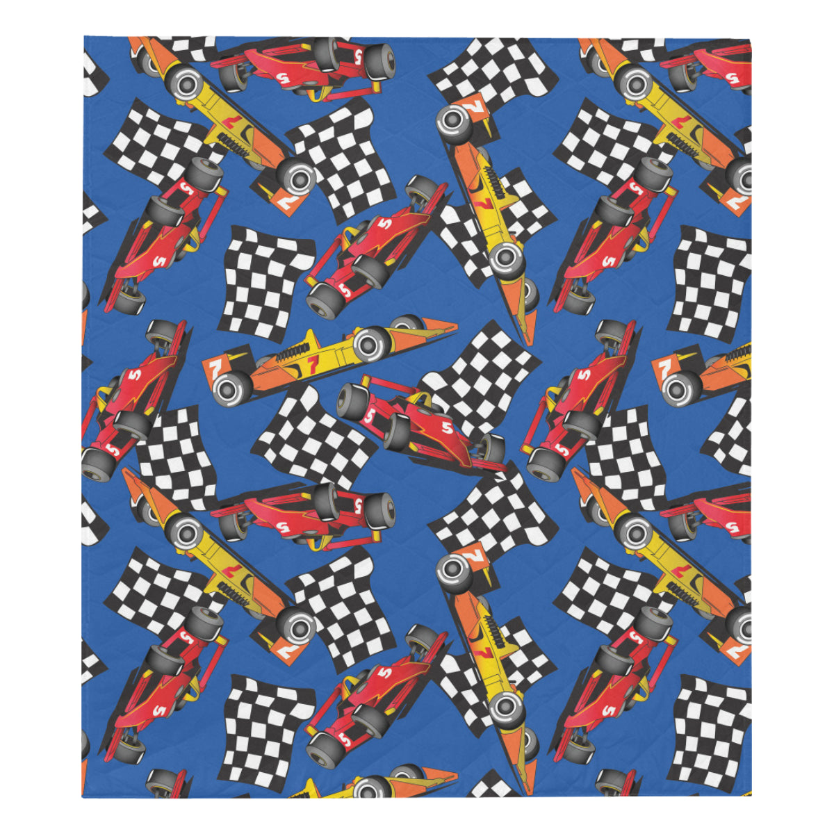 Racing Pattern Print Design A01 Premium Quilt