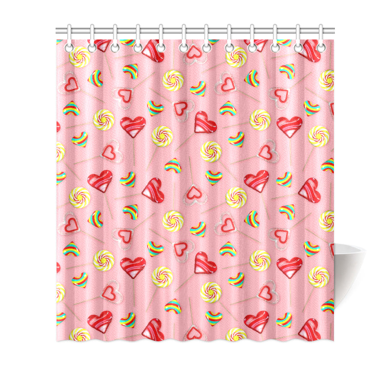 Lollipop Pattern Print Design LL05 Shower Curtain