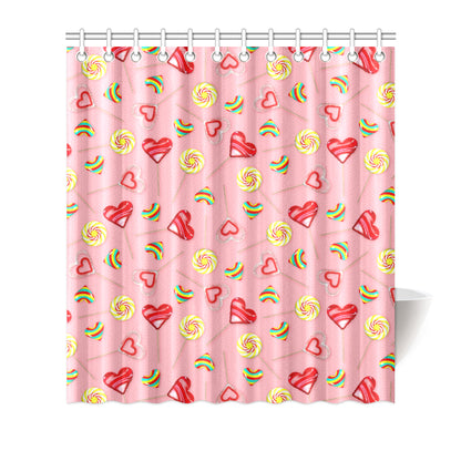 Lollipop Pattern Print Design LL05 Shower Curtain