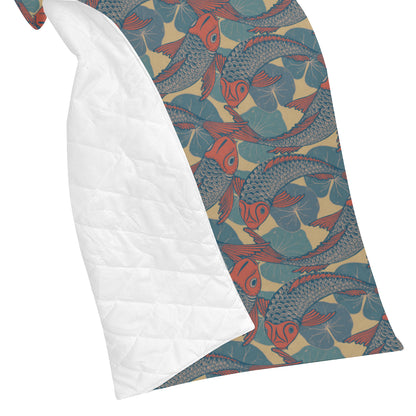 Pisces Pattern Print Design A01 Premium Quilt