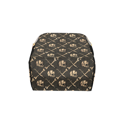 Pirate Pattern Print Design A03 Diaper Bag Backpack