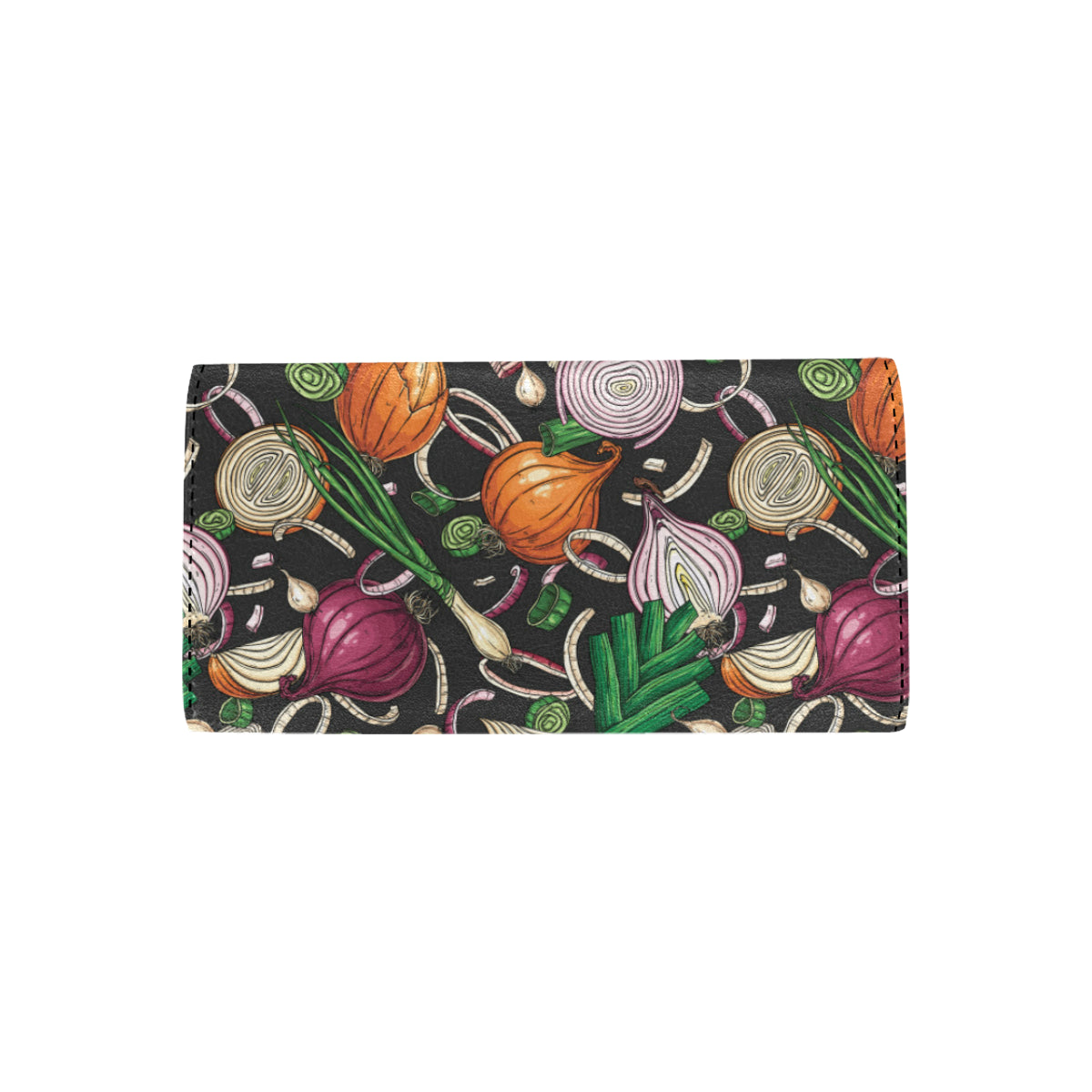 Onion Pattern Print Design A03 Women's Trifold Wallet