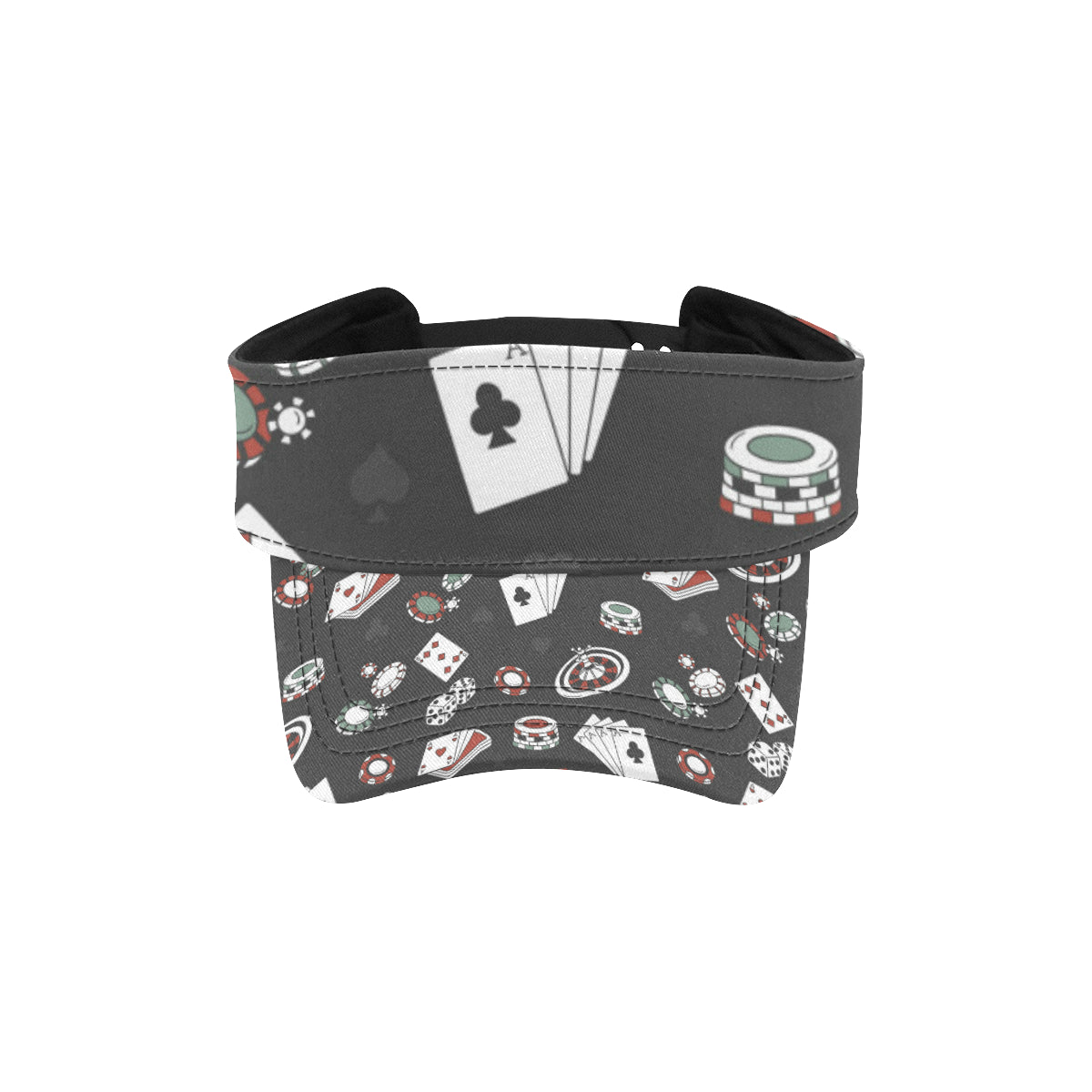 Casino Pattern Print Design 02 Unisex Sun Visor
