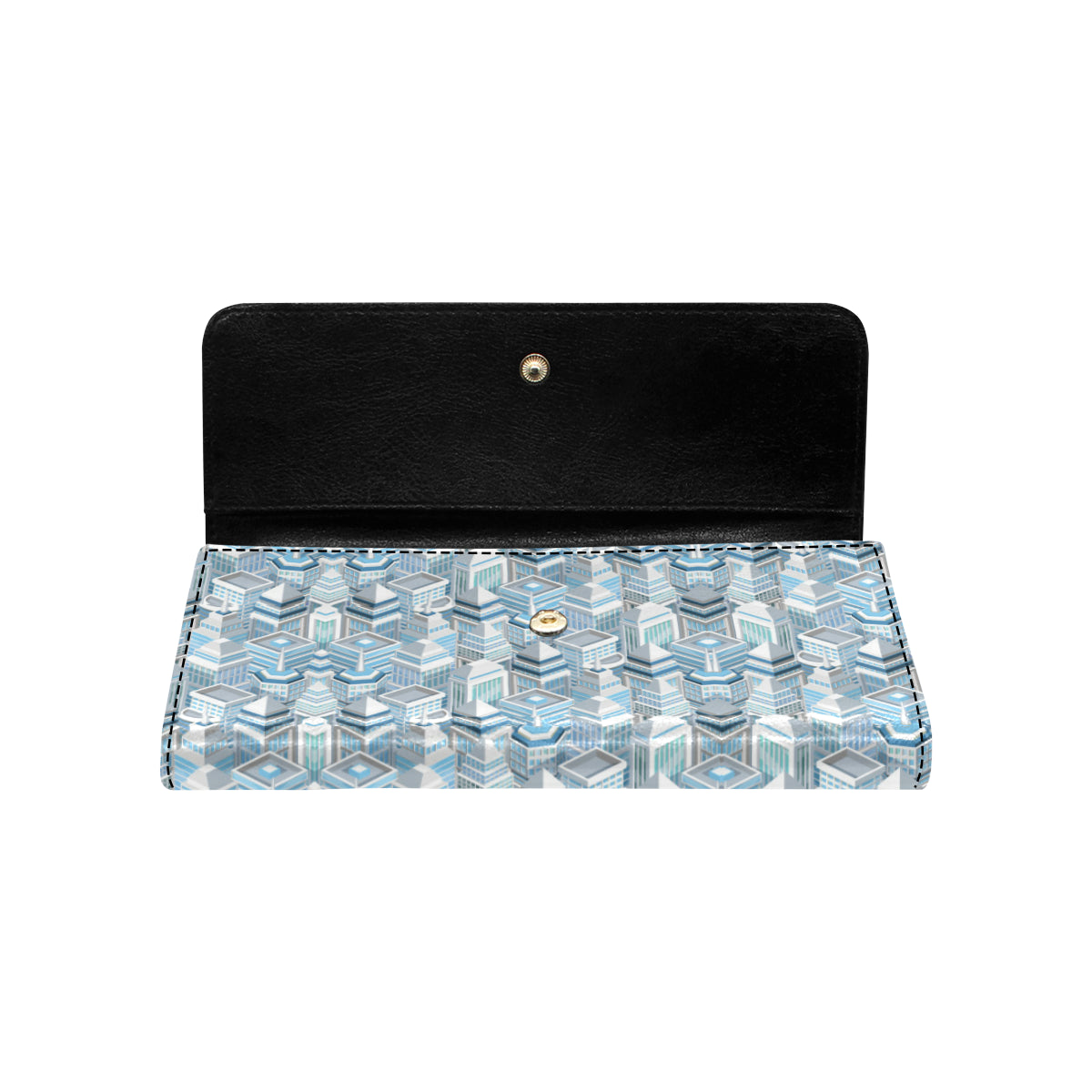 City  Pattern Print Design 03 Women's Trifold Wallet