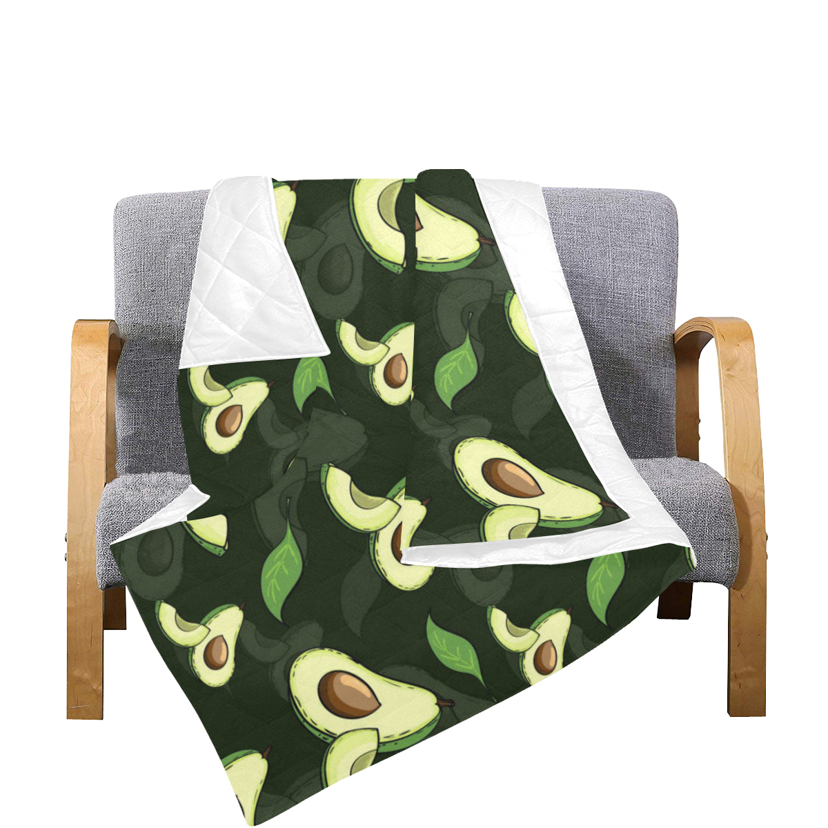 Avocado Pattern Print Design AC07 Premium Quilt