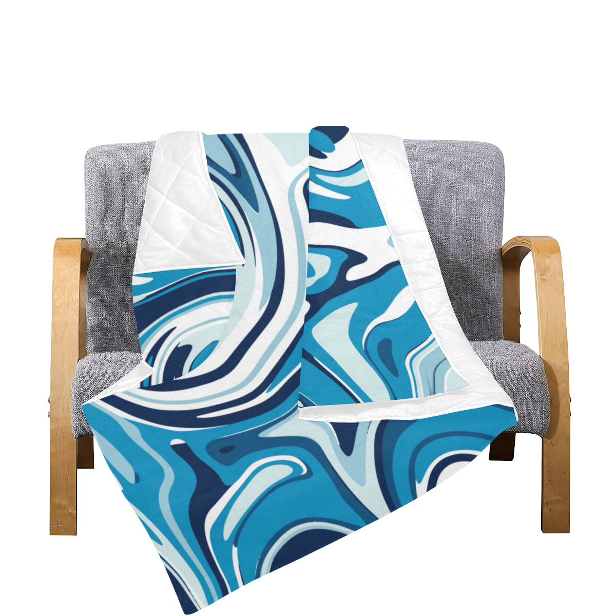 Liquid Pattern Print Design 05 Premium Quilt