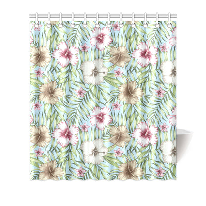 Tropical Flower Pattern Print Design TF05 Shower Curtain