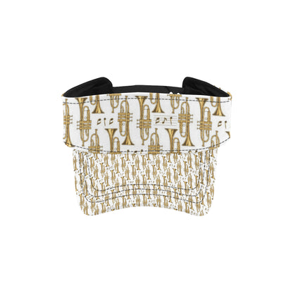 Trumpet with Music Note Print Unisex Sun Visor