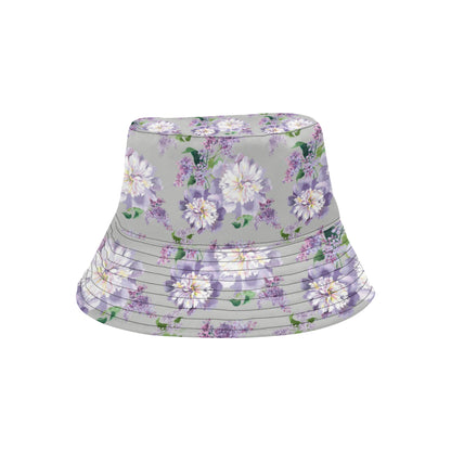 Lilac Pattern Print Design LI07 Unisex Bucket Hat