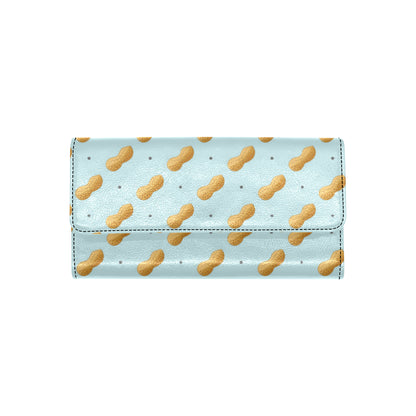 Peanut Pattern Print Design A03 Women's Trifold Wallet