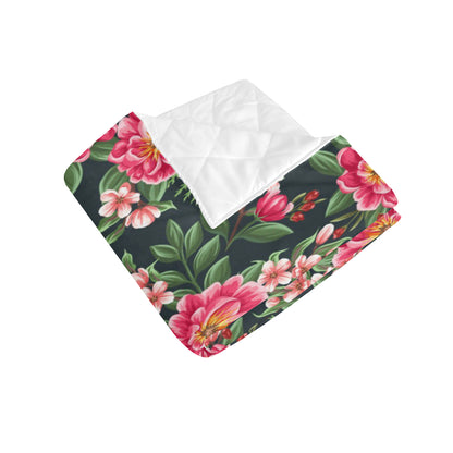 Summer Floral Pattern Print Design SF06 Premium Quilt