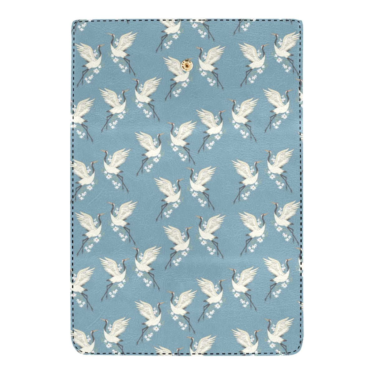 Crane Pattern Print Design 05 Women's Trifold Wallet