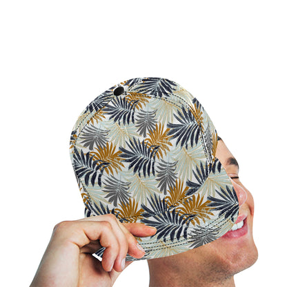 Colorful Tropical Palm Leaves Snapback Cap