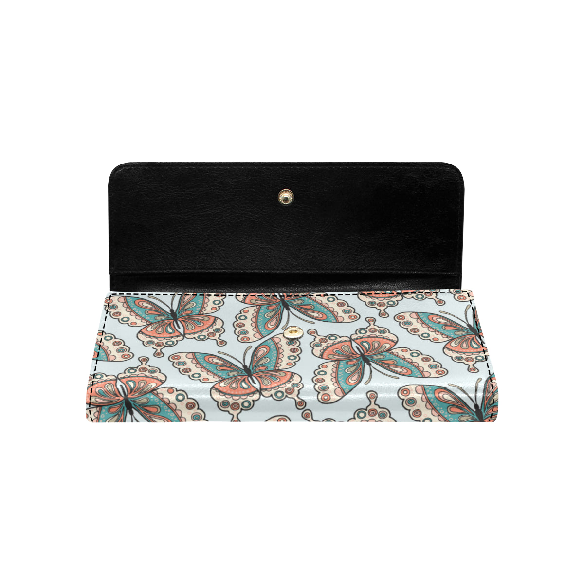 Butterfly Pattern Women's Trifold Wallet