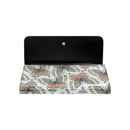 Butterfly Pattern Women's Trifold Wallet