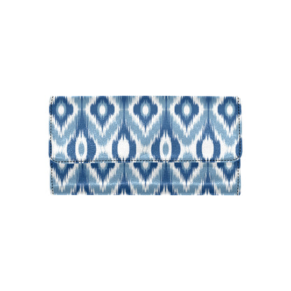 Ikat Pattern Print Design 03 Women's Trifold Wallet