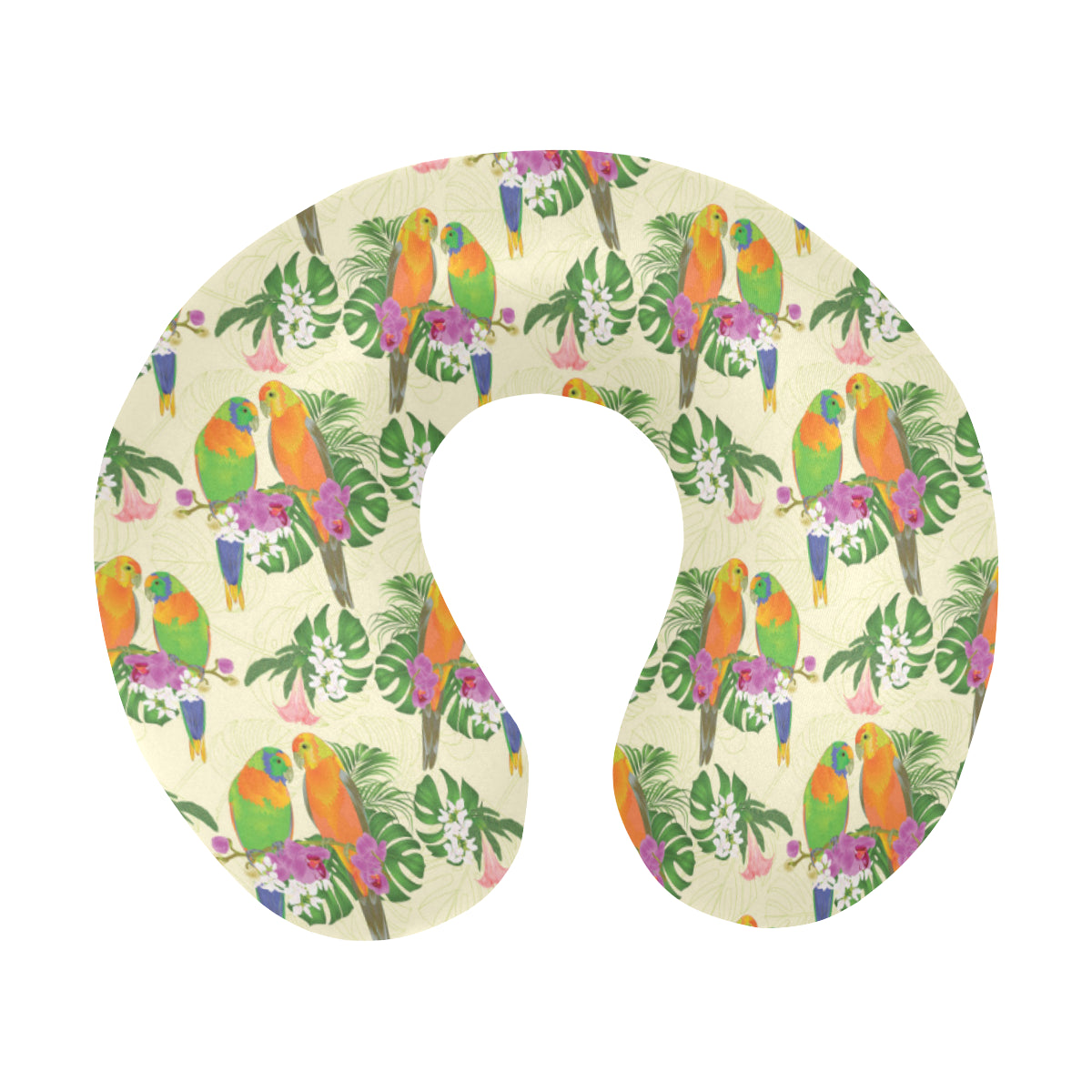 Conures Pattern Print Design 02 U-Shaped Travel Neck Pillow