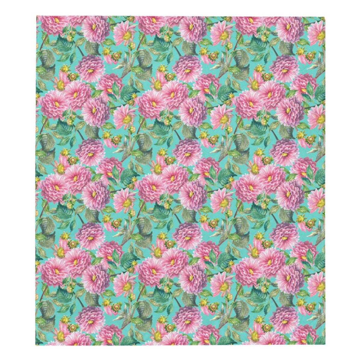 Dahlia Pattern Print Design DH07 Premium Quilt