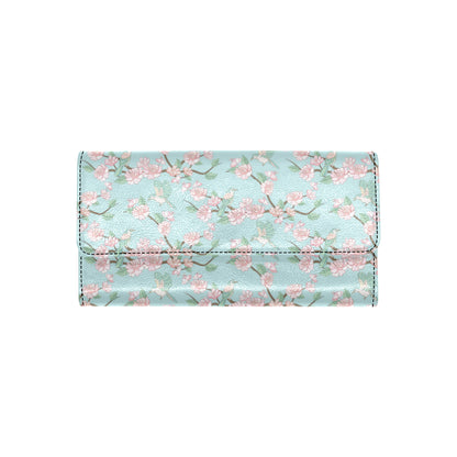 Cherry Blossom Pattern Print Design 02 Women's Trifold Wallet