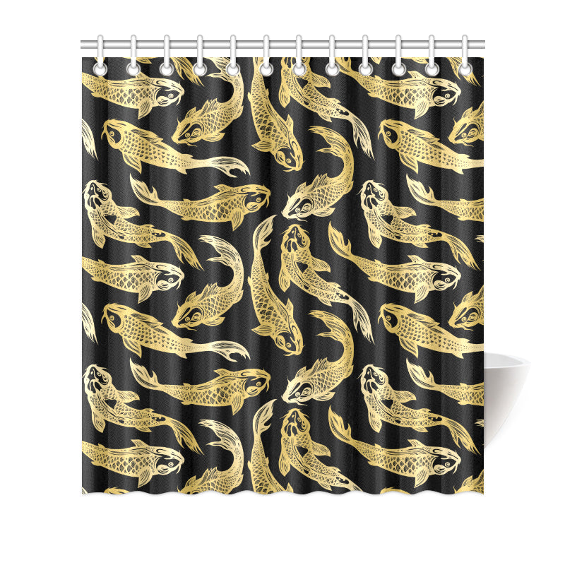 KOI Fish Pattern Print Design 03 Shower Curtain