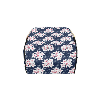Plumeria Pattern Print Design PM017 Diaper Bag Backpack