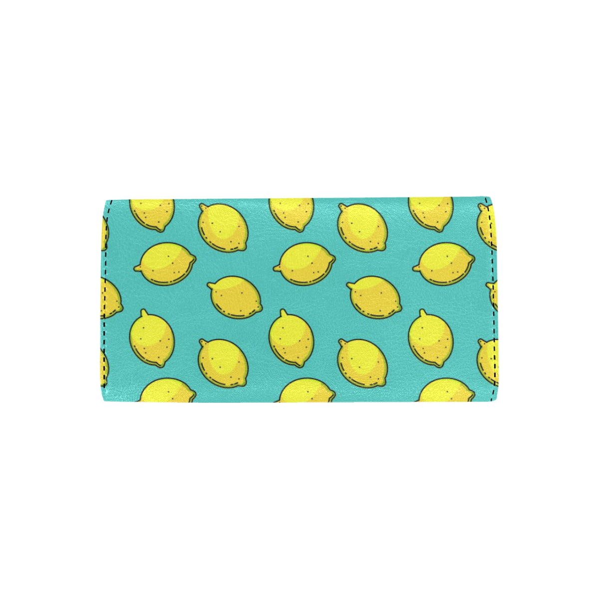 Lemon Pattern Print Design LM04 Women's Trifold Wallet