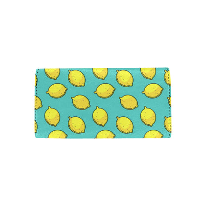 Lemon Pattern Print Design LM04 Women's Trifold Wallet