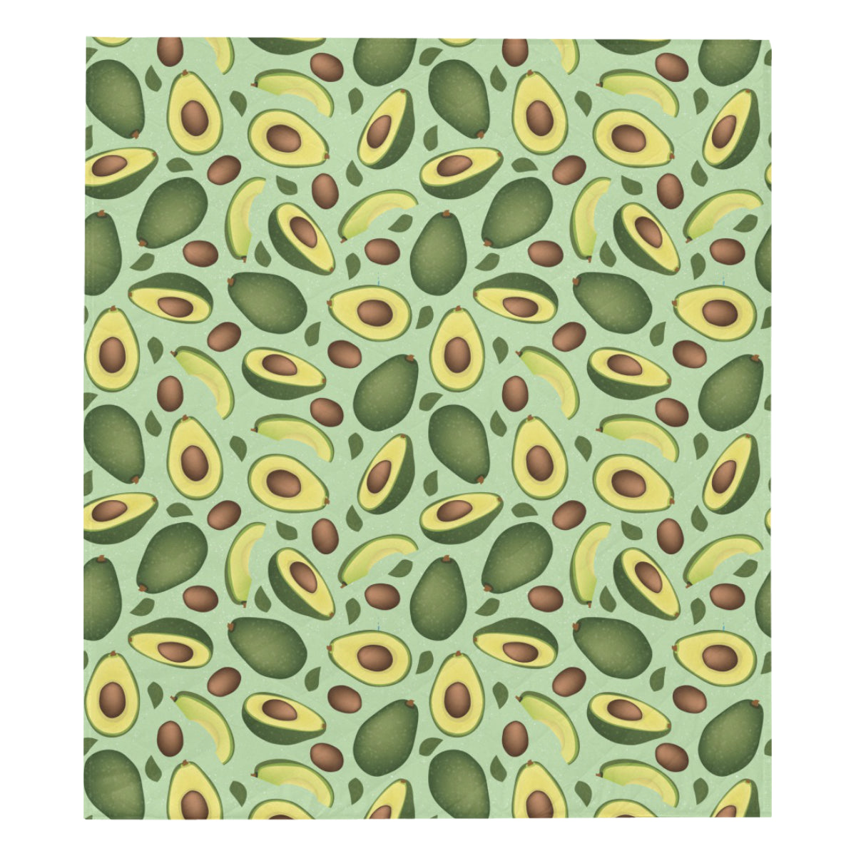 Avocado Pattern Print Design AC01 Premium Quilt
