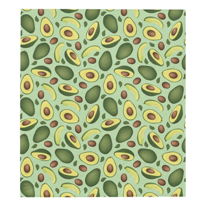 Avocado Pattern Print Design AC01 Premium Quilt