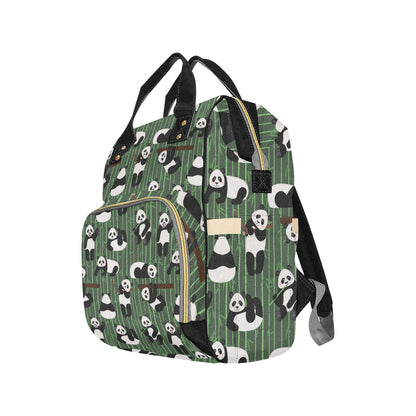 Panda Pattern Print Design A04 Diaper Bag Backpack