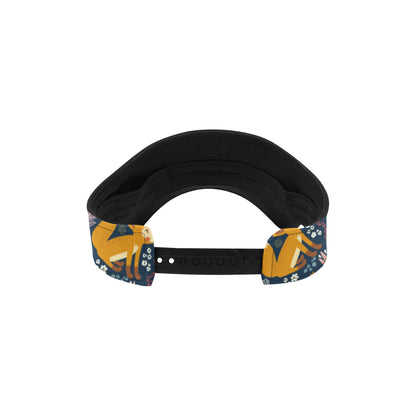 Fox Cute Jungle Print Pattern Unisex Sun Visor