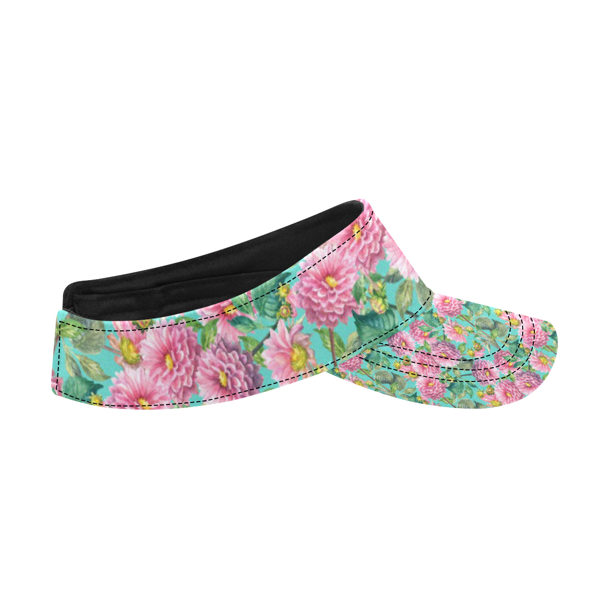 Dahlia Pattern Print Design DH07 Unisex Sun Visor