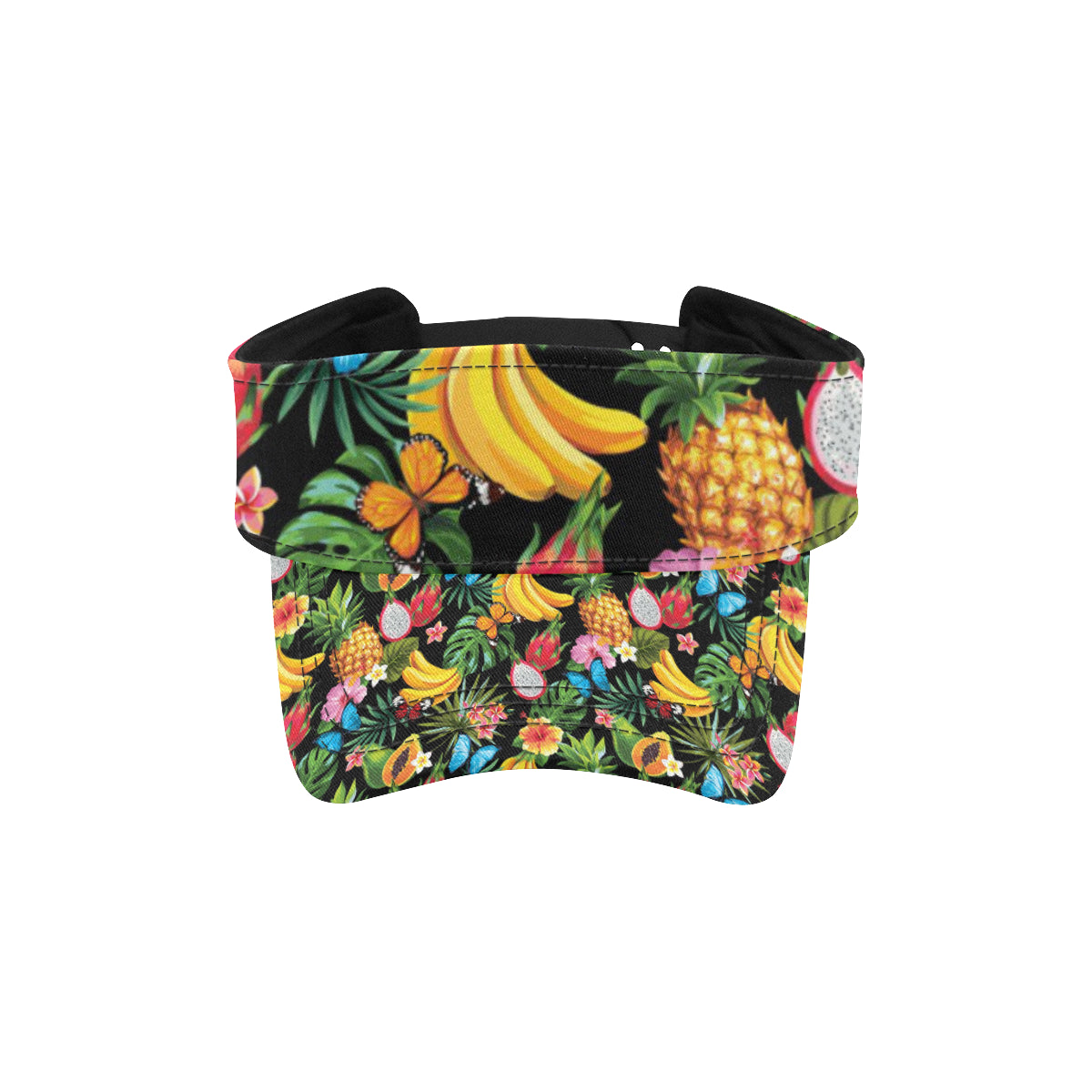 Tropical Fruits Pattern Print Design TF04 Unisex Sun Visor