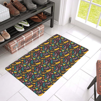 Aloha Hawaii Summer Design Themed Print Rubber Doormat